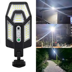 lampe solaire extérieure ip65 led moderne télécommande détecteur mouvement étanche noir