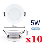 spots led blancs 3w 5w 7w 9w 12w 15w cold warm white modernes clips