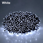 guirlande led noel 1000 diodes multicolor blanc chaud ip65 moderne adaptateur eu us