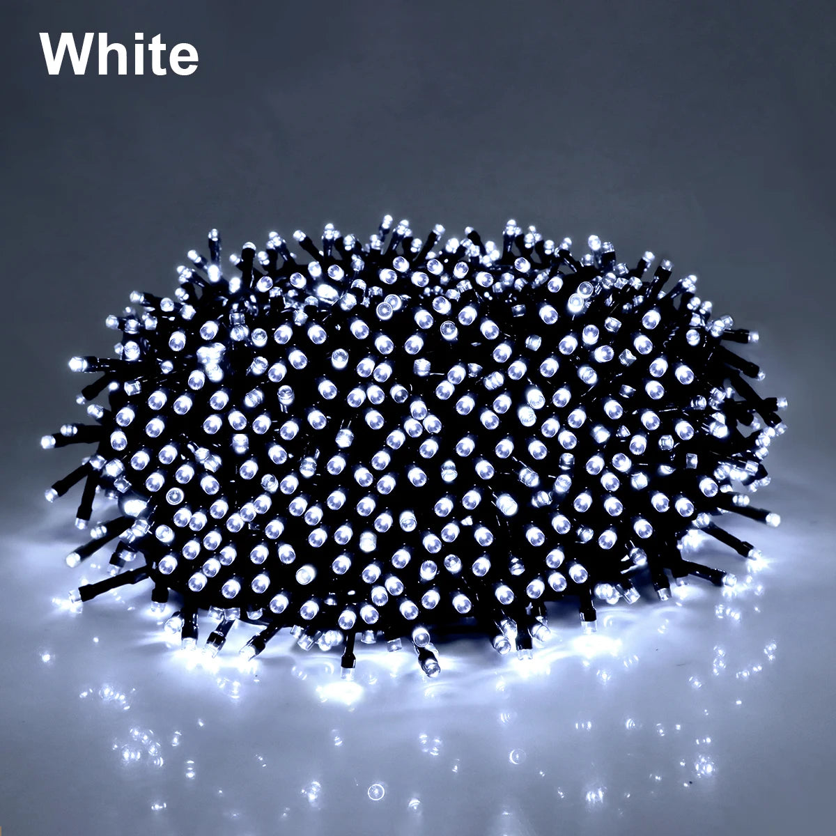 guirlande led noel 1000 diodes multicolor blanc chaud ip65 moderne adaptateur eu us