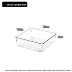 trousse rangement transparente compartiments points noirs maquillage organisation moderne plastique