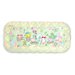 tapis vert pastel rose clair dessins animés carreaux géométriques imperméable antidérapant polyester usage multipleextérieur