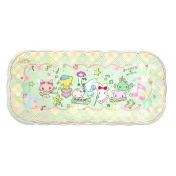 tapis vert pastel rose clair dessins animés carreaux géométriques imperméable antidérapant polyester usage multipleextérieur