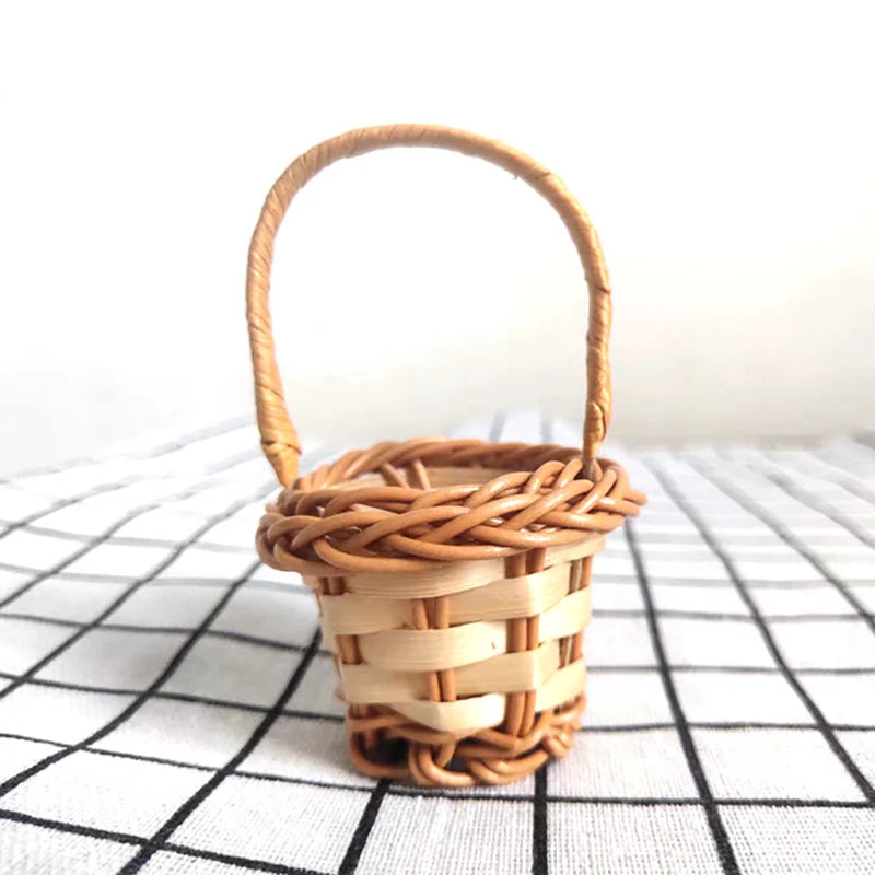 paniers tressés marron clair accessoires enfant traditionnels poignées tressées rangement maison cadeaux 12 ans