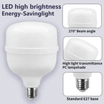 Ampoules LED 20W 30W 40W 50W blanc moderne base E27 25000h 2200 lumens