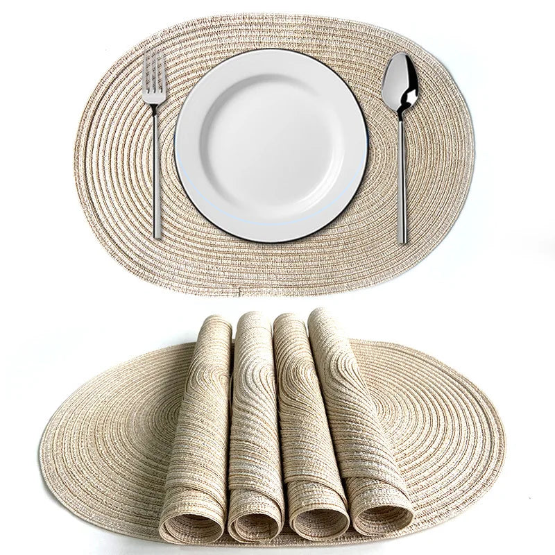 serviettes table beige rayées modernes respectueuses l'environnement opaques vertes bleues orangées