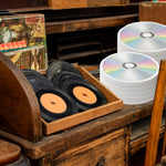 serviettes papier motif cd vinyle cassette audio anniversaire fête rétro disco années