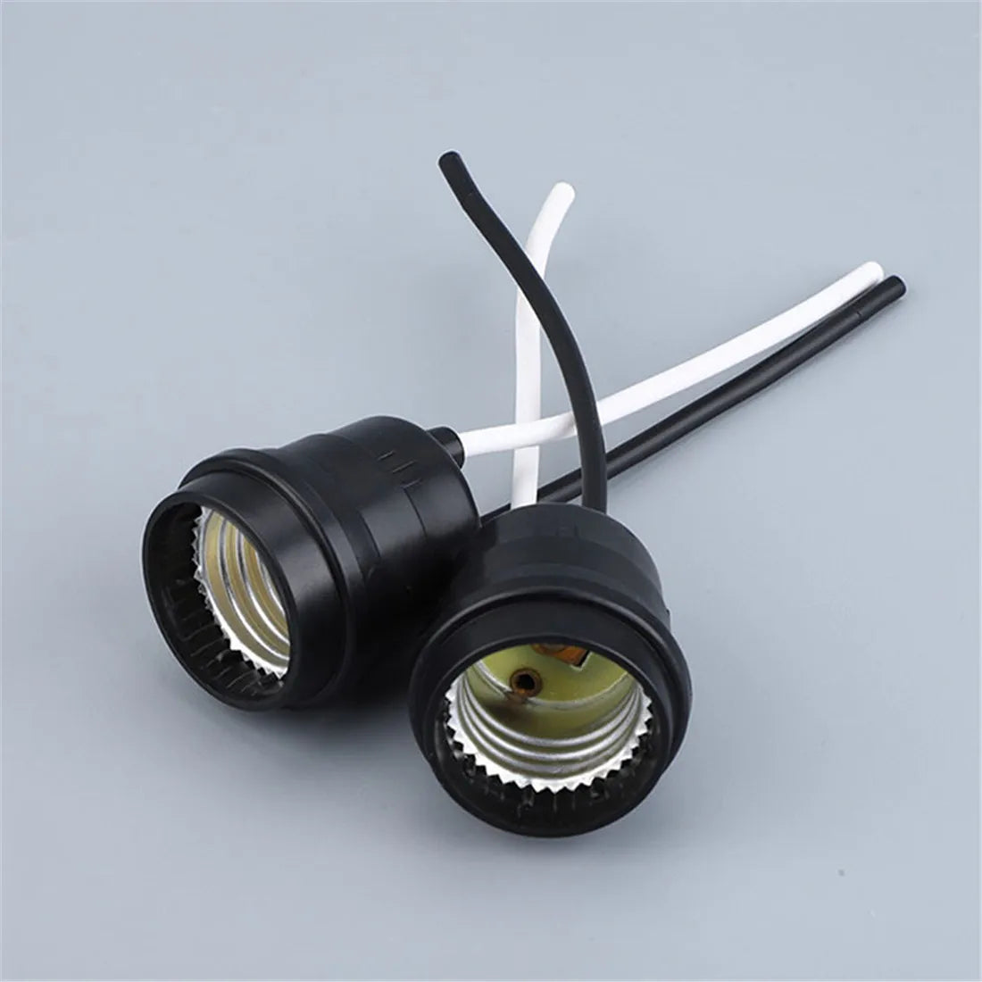 support lampe e27 noir moderne étanche câble extérieur patio jardin DIY éclairage
