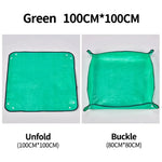 tapis pliable jardinage vert imperméable clips multifonctionnel pinces terre bouteille pulvérisation pot fleurs