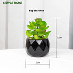 plantes artificielles bonsaï vertes modernes pot poterie décoration intérieure extérieure jardin