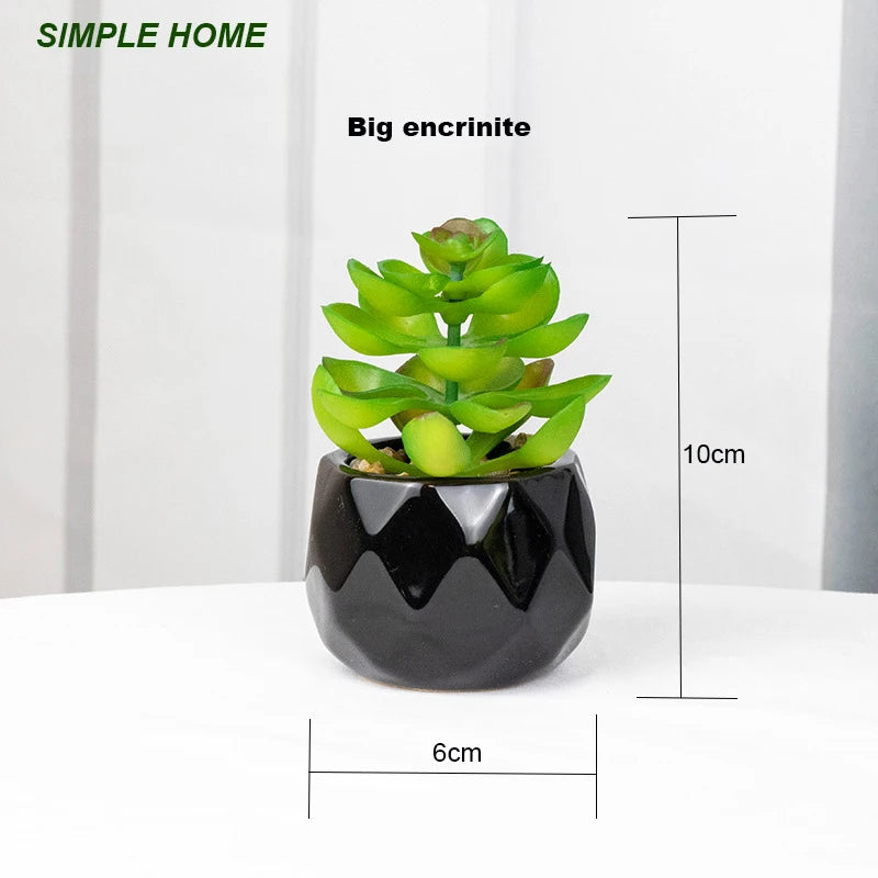 plantes artificielles bonsaï vertes modernes pot poterie décoration intérieure extérieure jardin