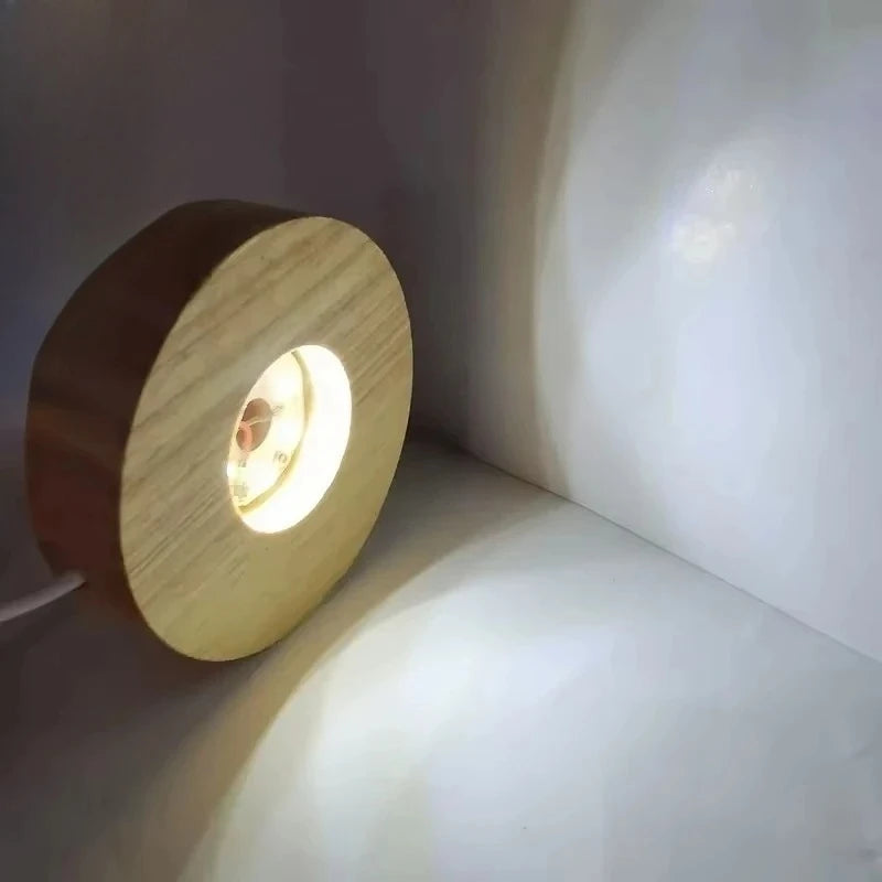 lampe table moderne bois naturel blanc LED support USB minimaliste