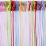 rideau multicolore rayures horizontales moderne intérieur extérieur tout saison polyester opaque