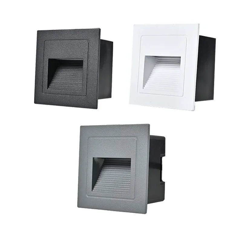 lumière led spot moderne ip65 étanche gris blanc rayures horizontales extérieur