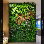décoration intérieure mur végétal artificiel feuilles fleurs moderne naturel extérieur accroché vert blanc rouge