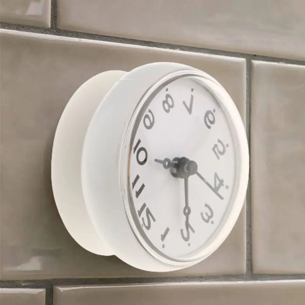 Horloge murale adhésive numérique classique couleurs blanc rose bleu salle bain chambre salon