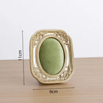 porte bijoux classique vintage or vert noir velours ornements baroques femme festival commercial