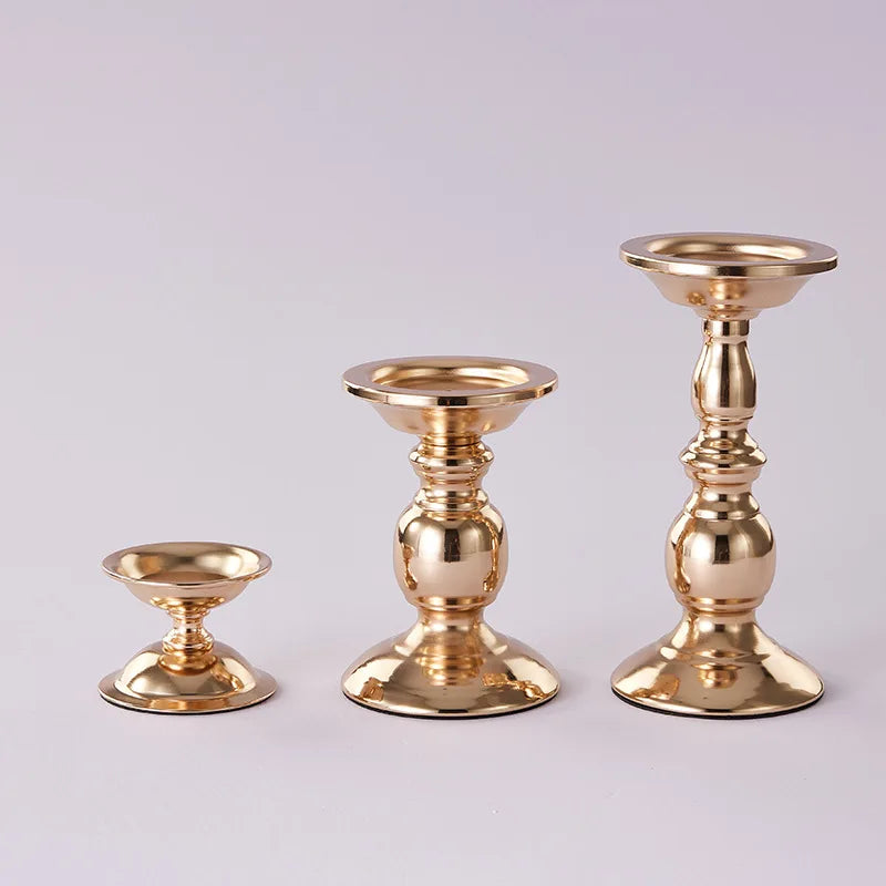 support bougie or lisse métal fer classique décoration maison bougie chauffe plat