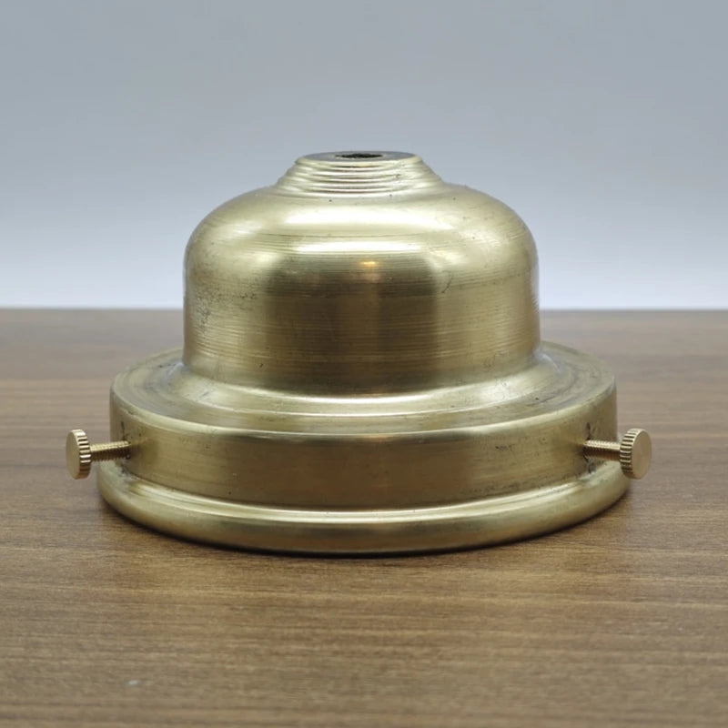socle lampe doré lisse opaque classique fixations brasure laiton haute qualité