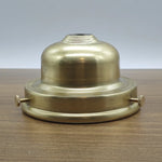 socle lampe doré lisse opaque classique fixations brasure laiton haute qualité