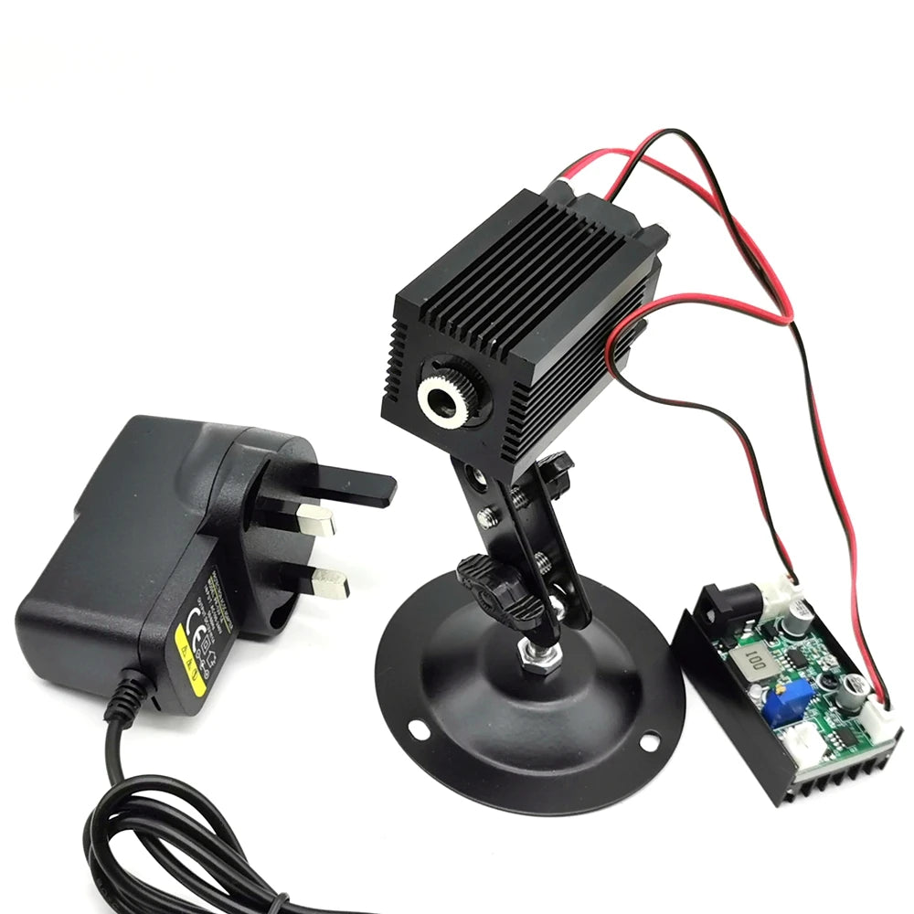 projecteur laser moderne noir réglable spot bleu 488nm 60mw dot line 33x50mm vis fixation
