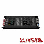 transformateur led 24v 200w 300w cct alexa google compatible filaire noir moderne