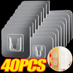 crochets adhésifs transparents modernes 6cm 6cm 10pcs 20pcs 40pcs 6pcs cintres cuisine