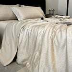 drap lit rose clair floral satiné été adultère lavable maison classique