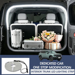 ruban led blanc coffre voiture éclairage ambiance decoration intérieure moderne fixations