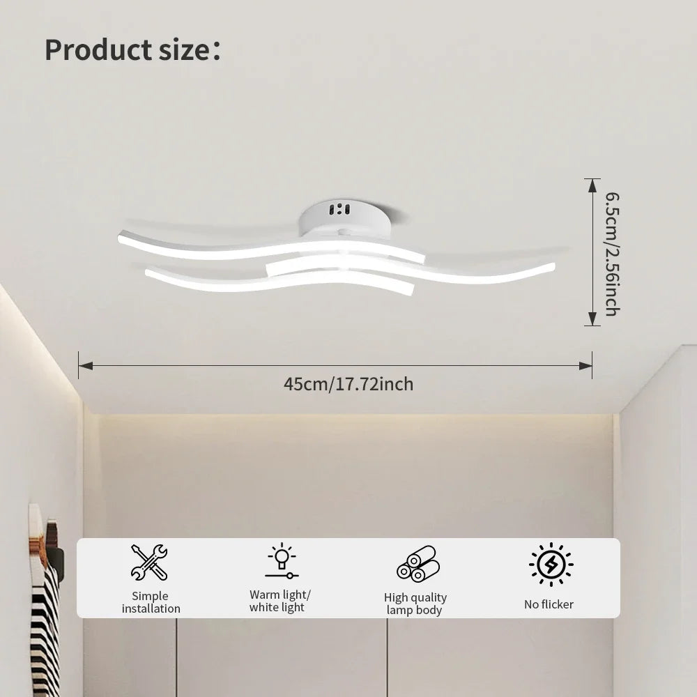 lampe led blanc minimaliste moderne éclairage intérieur salon chambre coucher