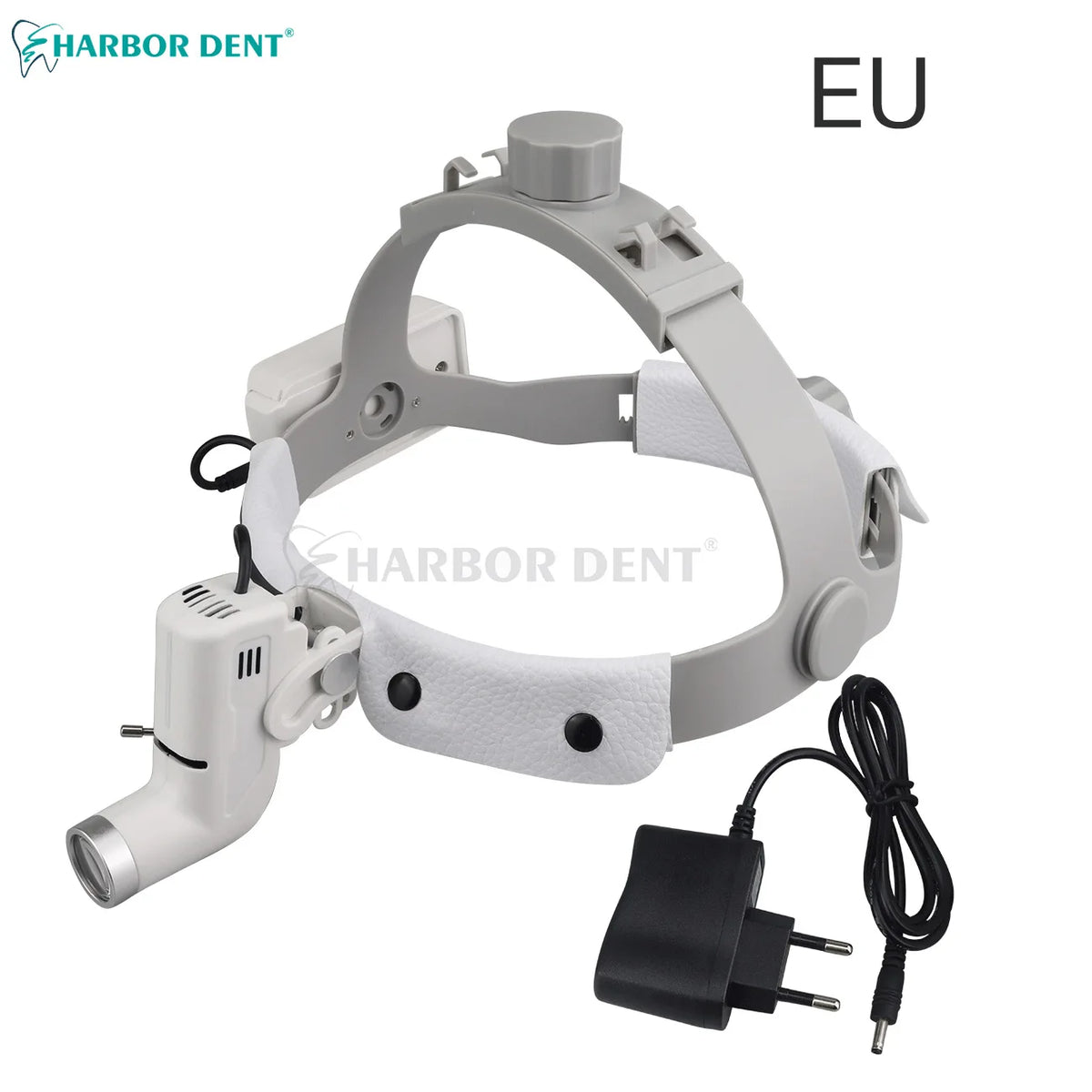 loupe dentaire led lampe frontale sans fil chargeur serviette clips moderne blanc