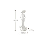 statue moderne or robe chapeau satinée décoration intérieure élégante people moderne résine table