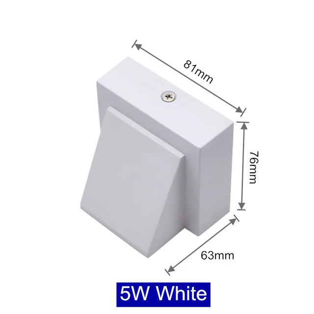 applique murale led moderne étanche ip65 noir mat extérieure 10w 220v