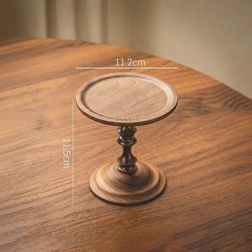 lampe poser classique artisanal marron foncé relief floral hauteur 19.3cm