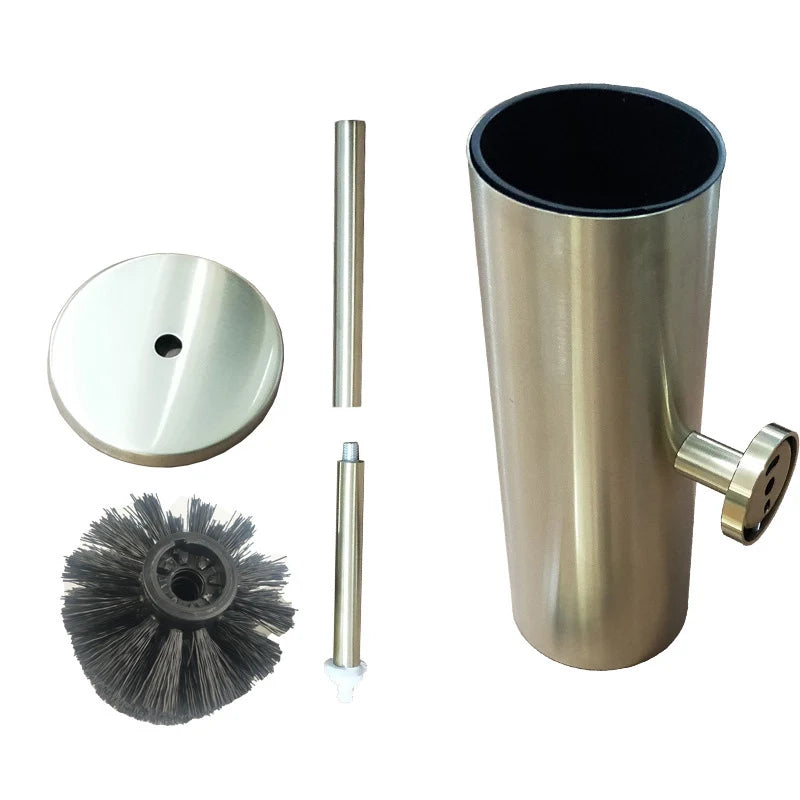 brosse wc or noir argent moderne adhésif conteneur pièces montage durable inoxydable