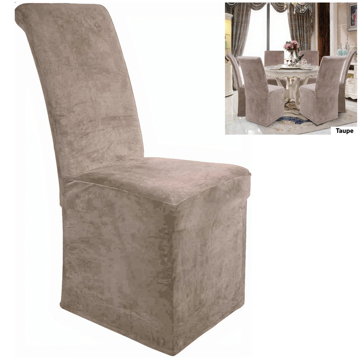 housse chaise banquette velours noir adhésif moderne salle manger unie polyester elasthanne