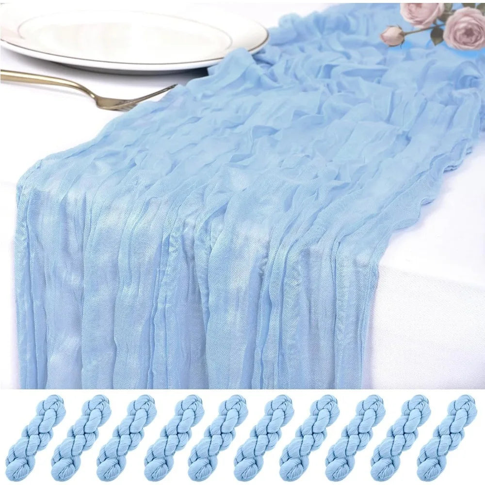 serviettes table plissées vert pastel réutilisables maison mariage festives modernes