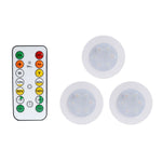 lampe led ronde noir blanche télécommande éclairage nuit chambre placard rechargeable batterie sèche moderne