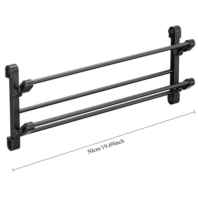 support chaussures noir clips moderne gain place entrée couloir multi niveaux organisateur plastique