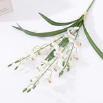 bouquet orchidées artificielles soie rose orange modernes intérieur décoration anniversaire mariage nouveau ano