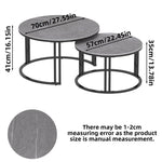 tables basses modernes marbre blanc gris pieds métalliques ensemble deux minimalistes assemblage