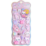 autocollants 3D animaux mignons fruits kawaii adhésifs décoratifs maison téléphone portable ordinateur