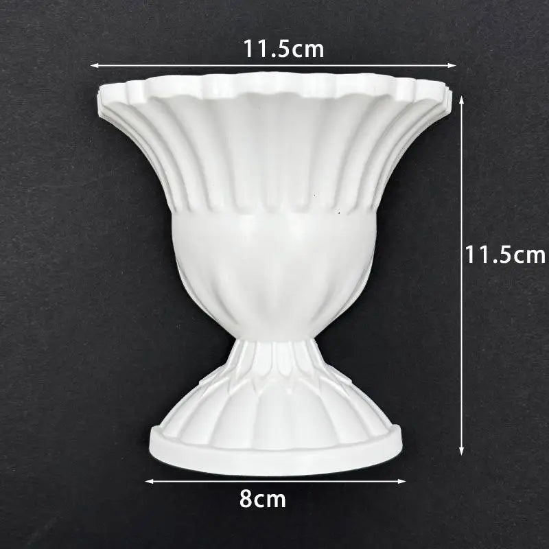 vase mural porcelaine blanc semi circulaire classique arrangement floral