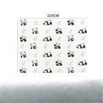 tapis pique nique jetable imperméable blanc noir vert panda bambou moderne cartoon 160 220cm