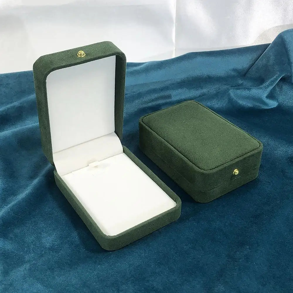 boîtes bijoux cuir blanc classique boutons dorés coffret cadeau emballage bijoux opacité matériauintérieur autres