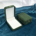 boîtes bijoux cuir blanc classique boutons dorés coffret cadeau emballage bijoux opacité matériauintérieur autres