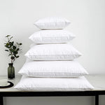 coussin blanc uni coton antistatique mémoire literie décoratif 40x40 50x50 60x60 cm