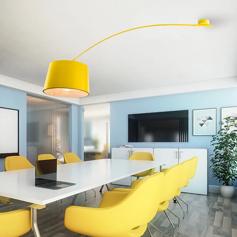 lampe moderne noir jaune blanc rouge fixation murale éclairage led chambre salon contemporain