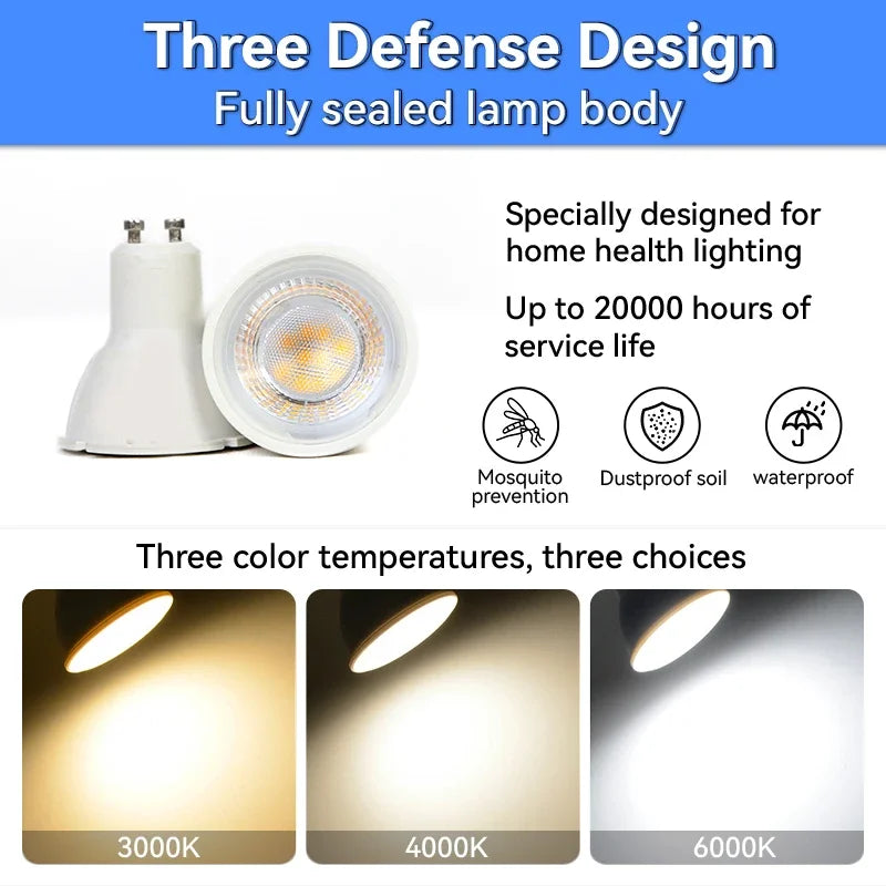 ampoule led projecteur 6500k 2700k grille led neutre blanc moderne
