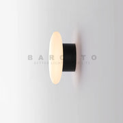 applique murale led blanc noir ovoïde moderne minimaliste fixations murales chambre salon